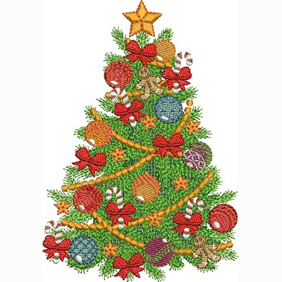 Matriz de matriz Matriz De Bordado árvore De Natal 14 Cm
